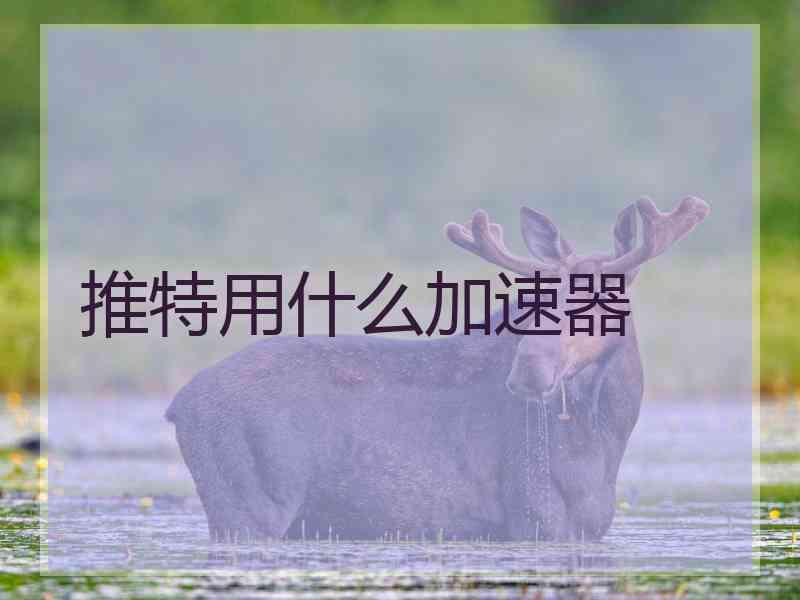 推特用什么加速器