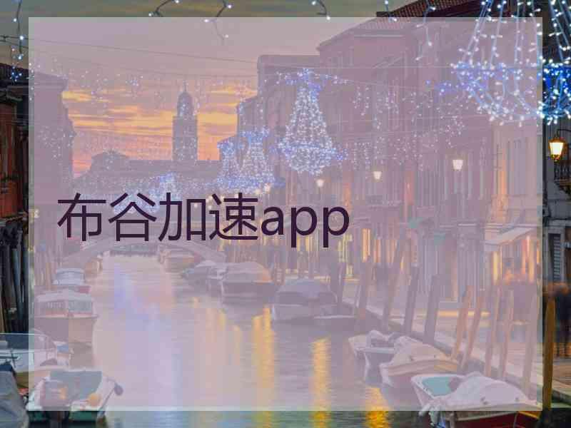 布谷加速app