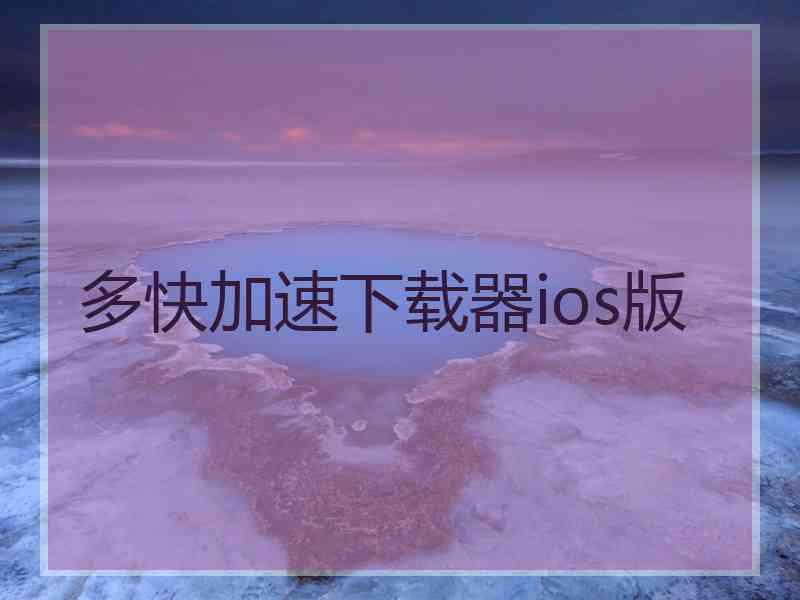 多快加速下载器ios版