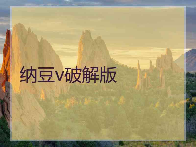 纳豆v破解版
