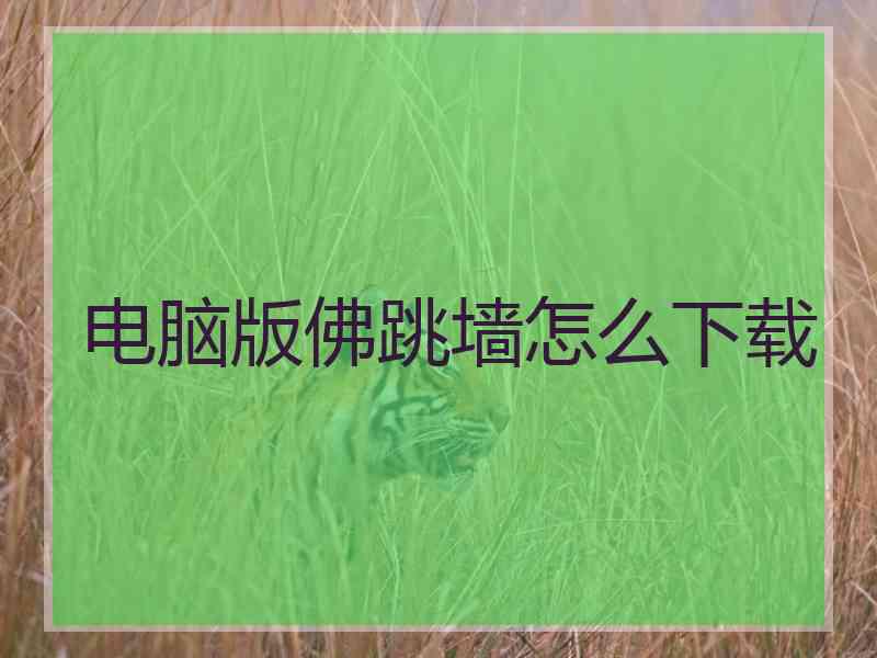 电脑版佛跳墙怎么下载