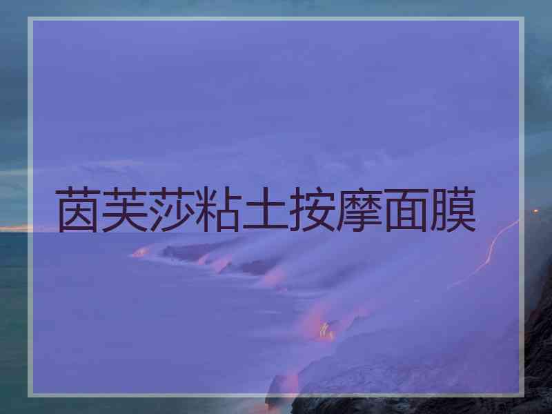 茵芙莎粘土按摩面膜