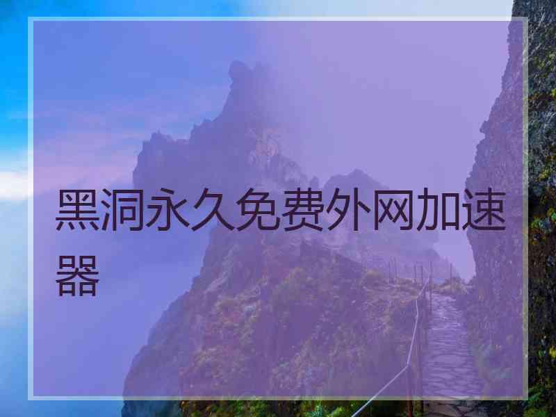 黑洞永久免费外网加速器
