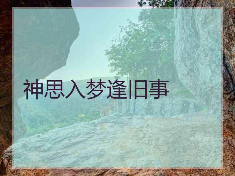 神思入梦逢旧事
