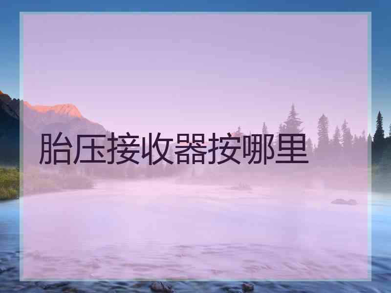 胎压接收器按哪里
