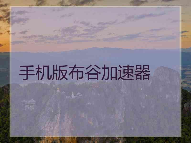 手机版布谷加速器