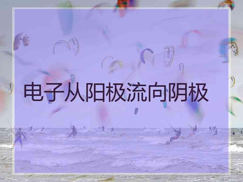电子从阳极流向阴极
