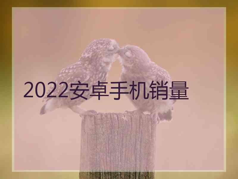 2022安卓手机销量