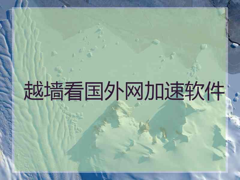 越墙看国外网加速软件